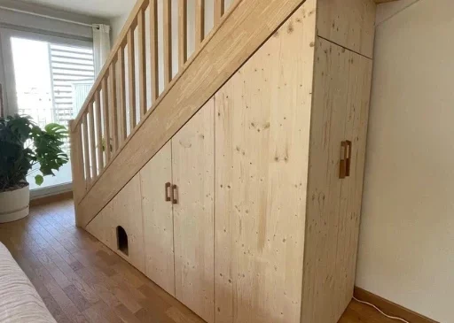 Meuble sous escalier sur mesure à Toulouse