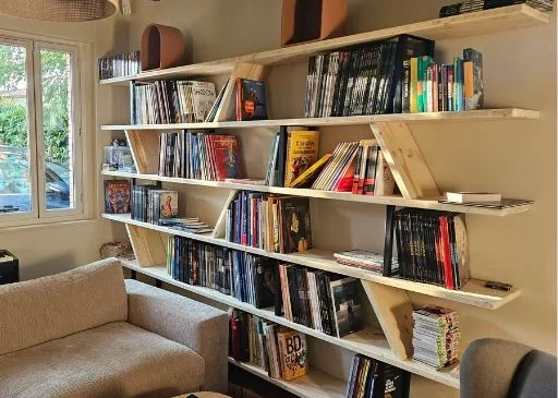 bibliotheque en bois fabrique à Toulouse