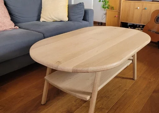 table basse sur mesure fabriqué à Toulouse